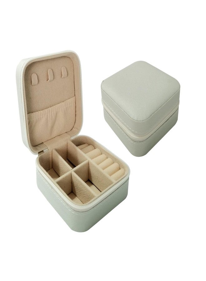 SCIKHEFT Travel Jewelry Case Mini Portable Jewelry Organizer Boxes Small Jewellery Storage Holder for Rings Earrings Necklace Bracelet for Girls Women - Image 5